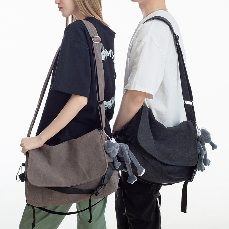 Canvas Backpack Casual - Tas Selempang Kanvas Sampul Flip Warna