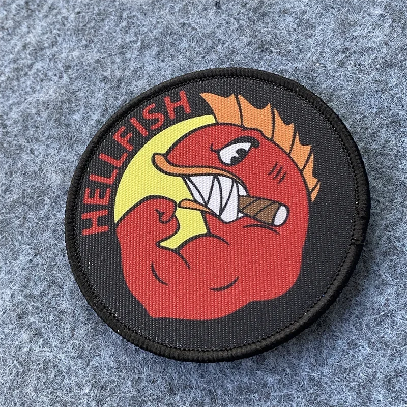 HELLFISH Logo cetak Patch Hook - Urban Backpack Tactical ulasan dan harga