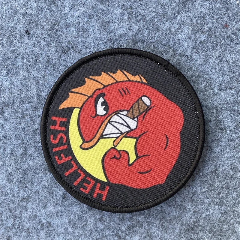 HELLFISH Logo cetak Patch Hook - Urban Backpack Tactical ulasan dan harga
