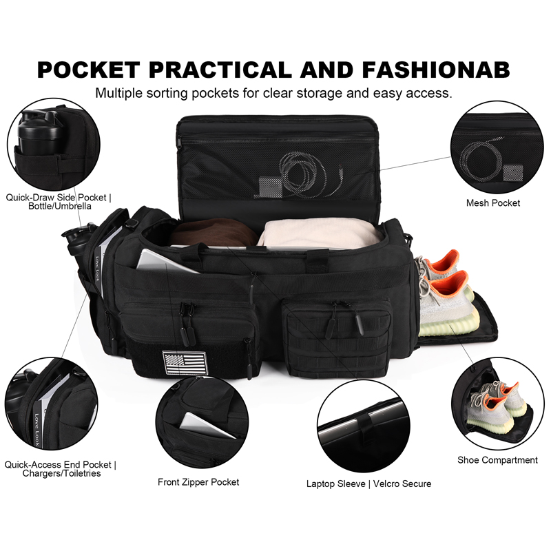 Tas Travel Duffle Bag LHI 50L  - Urban Backpack Tactical ulasan dan harga