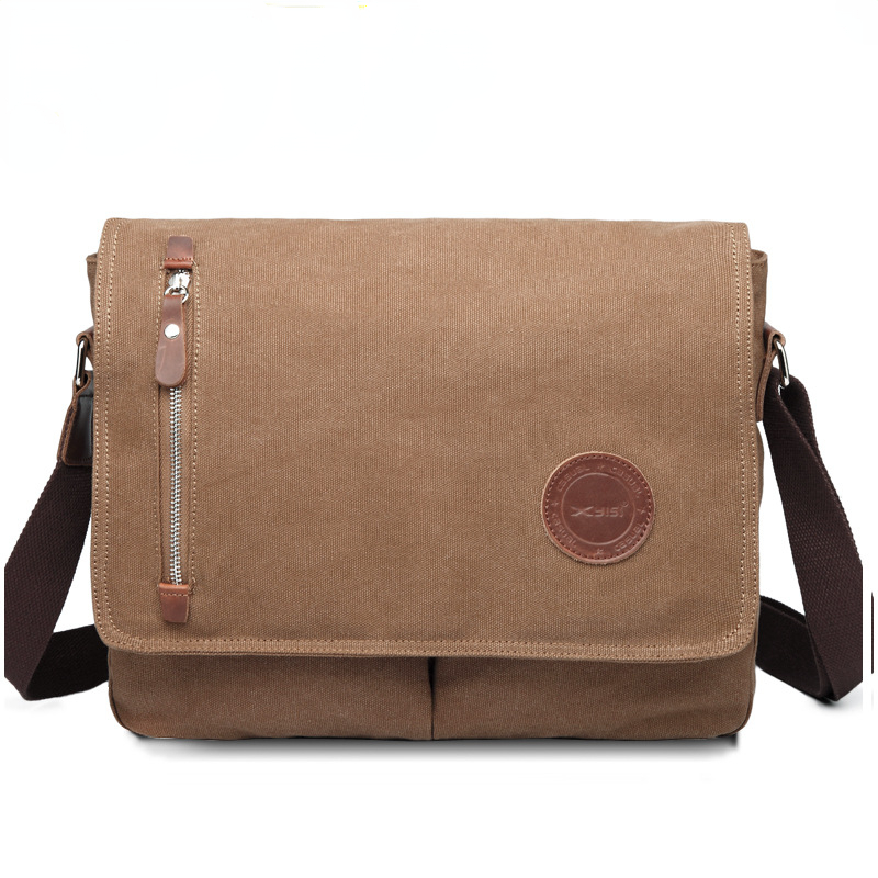 Tas bahu Retro pria, tas selem - Canvas Backpack Casual ulasan dan harga